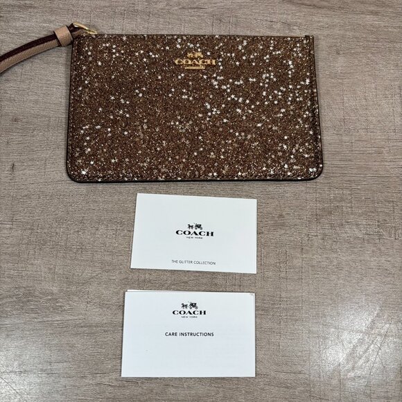 Coach Glitter Wristlet - Picture 1 of 8